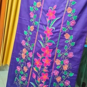 হ্যান্ড ষ্টিচ পার্পেল থ্রিপিস